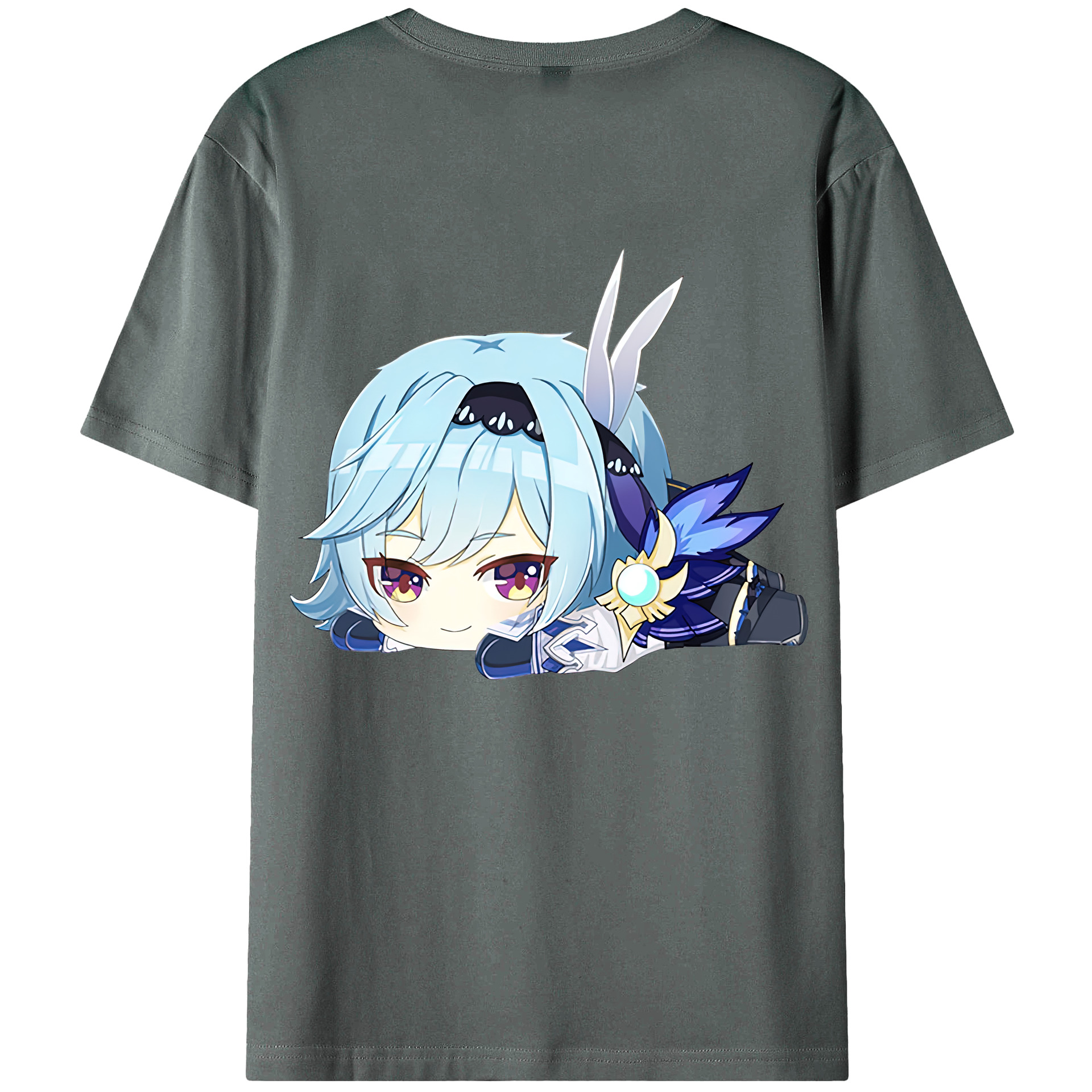 げんし神 优菈 ゆうら genshin Yūra 綿100％半袖Tシャツ（背面プリント）